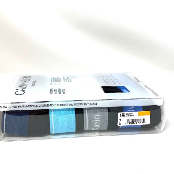 💖MEGA SALE💖Calvin Klein Men's 4-Pack Brief Slip Black Cotton Logo NB4000917 - Picture 9 of 9